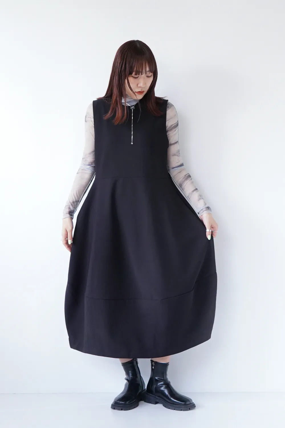 W切替N/Sバルーンワンピース – LILA & CITTA ONLINE SHOP