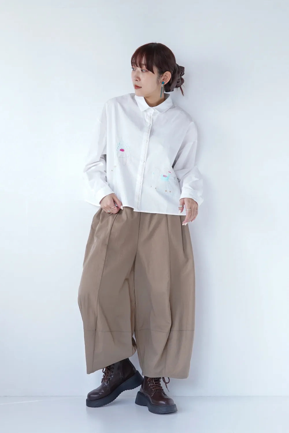 立体バルーンナイロンパンツ – LILA & CITTA ONLINE SHOP