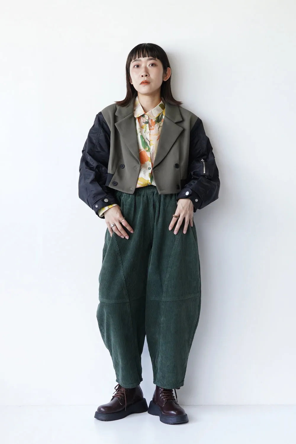 MICALLE MICALLE】異素材ショートテーラードジャケット – LILA & CITTA