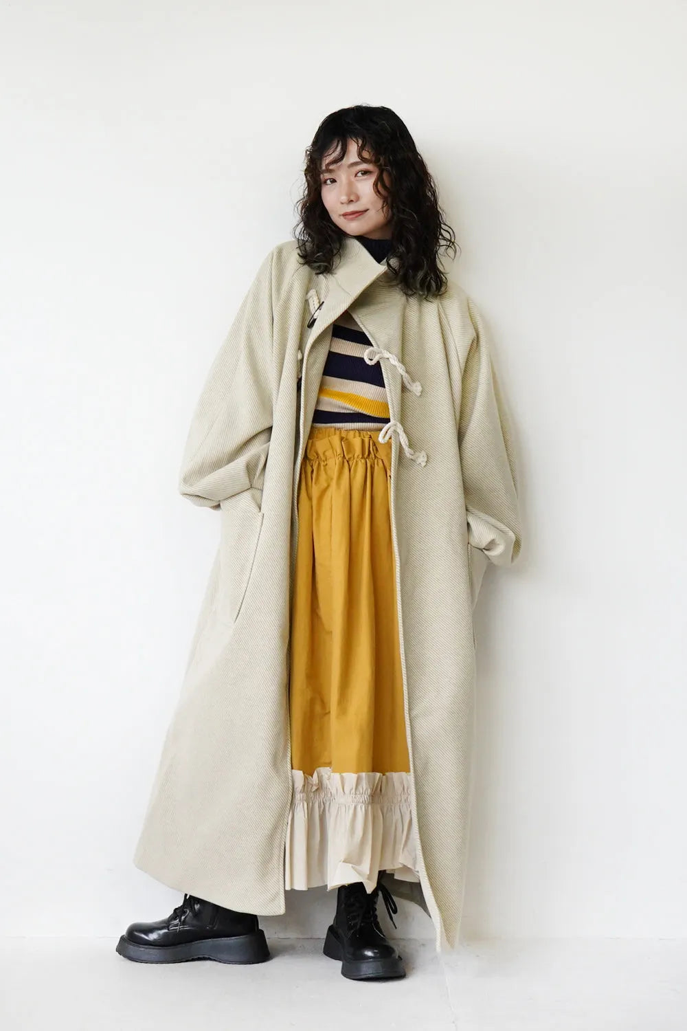 ななめダッフルロングコート – LILA & CITTA ONLINE SHOP