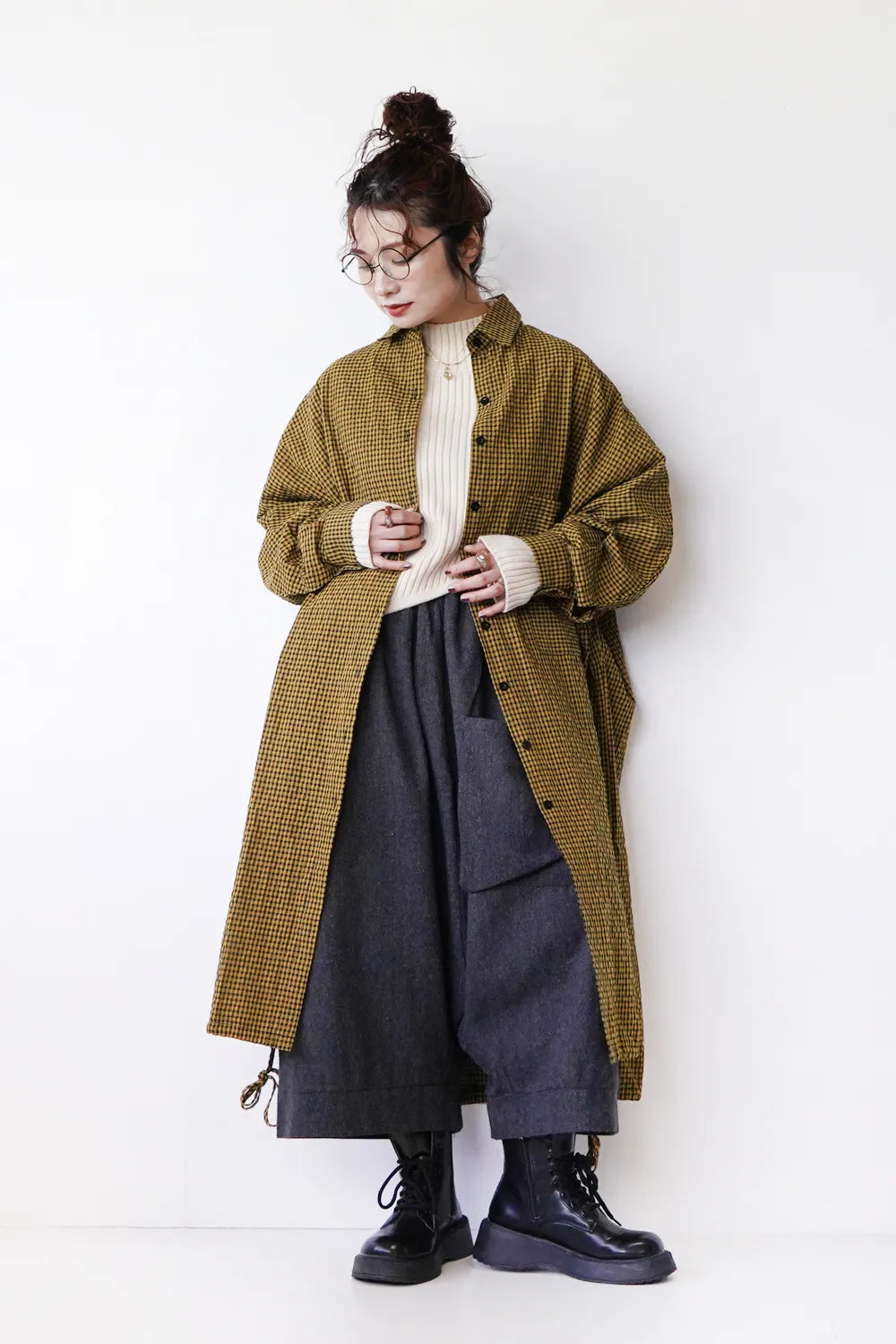 ギンガムチェックオーバーシャツワンピース – LILA & CITTA ONLINE SHOP