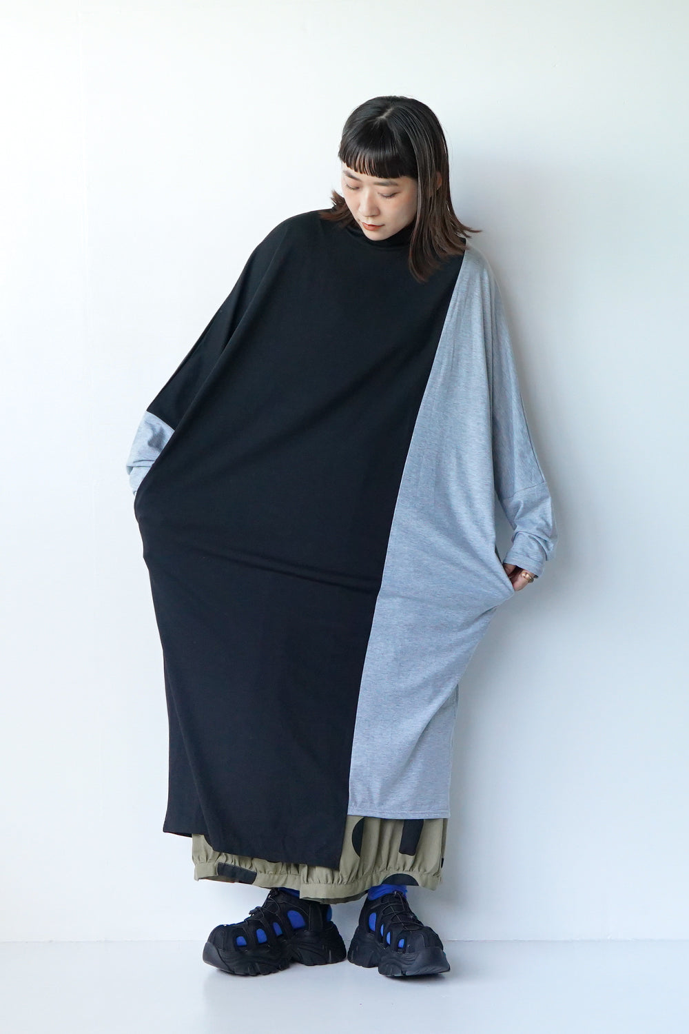 バイカラーカットソーワンピース – LILA & CITTA ONLINE SHOP