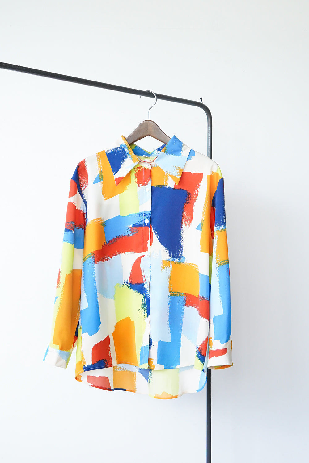 週末セール！古着リメイク☆個性的☆カラフル総柄シャツ×tシャツ☆ fit=scale-down,w=1200