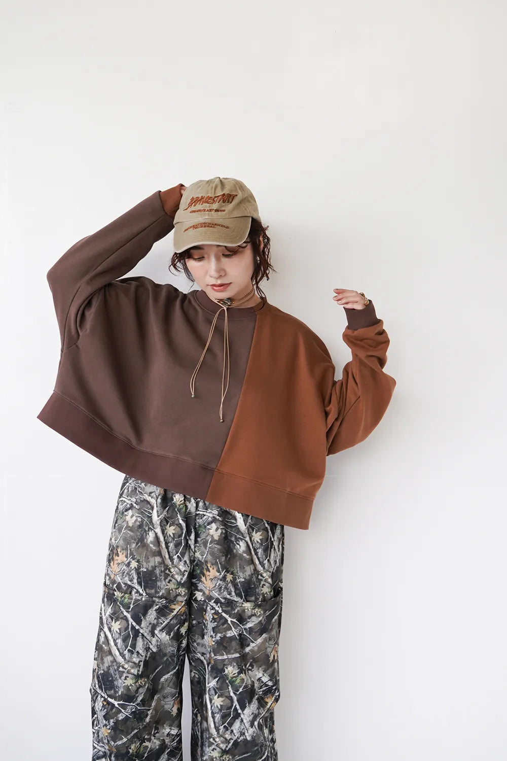 予約販売】【LILA n' citta】バイカラーショートトレーナー – LILA