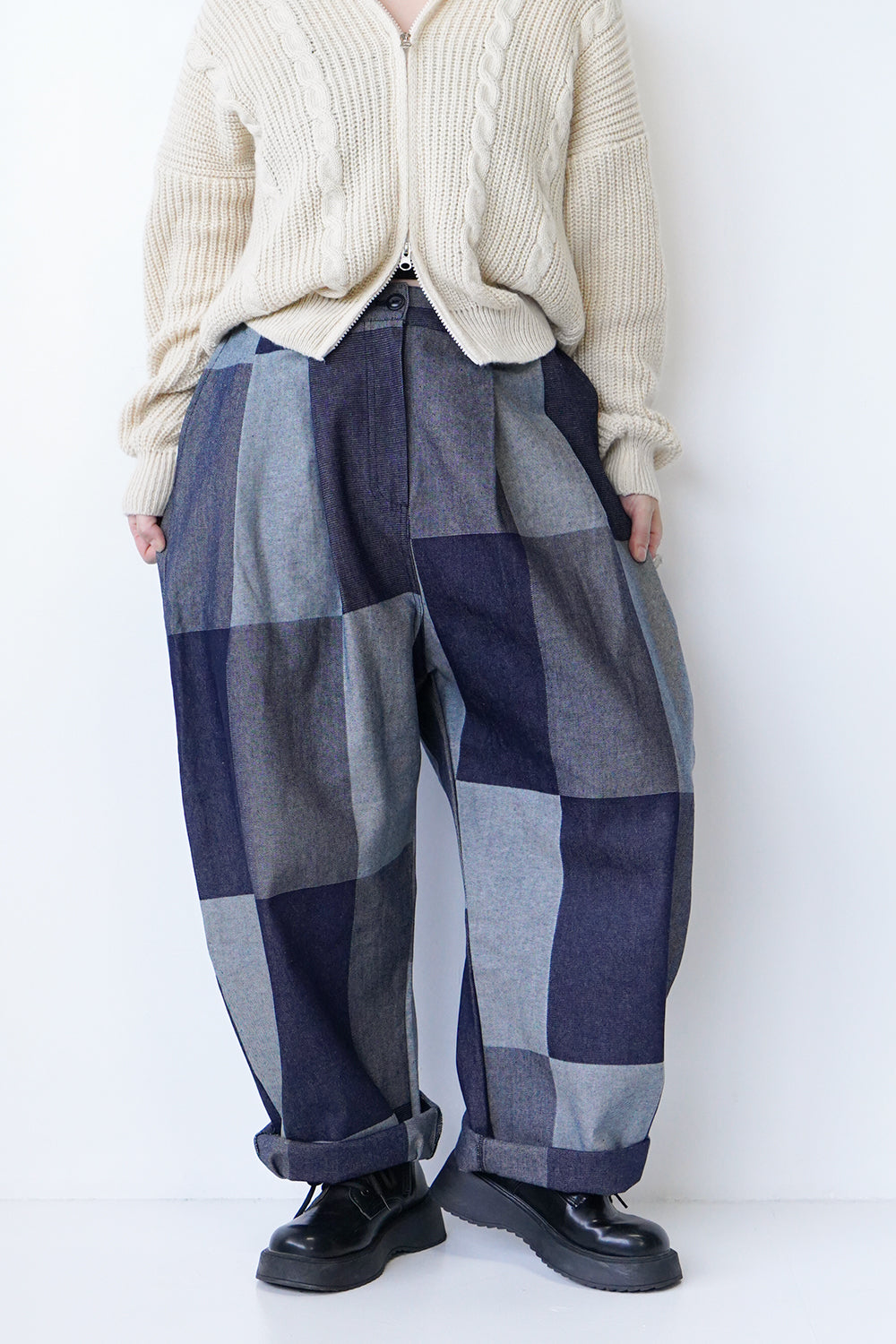パッチワーク風デニムパンツ – LILA & CITTA ONLINE SHOP