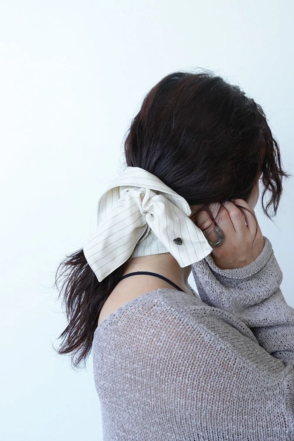 スクエアストライプビッグシュシュ – LILA & CITTA ONLINE SHOP