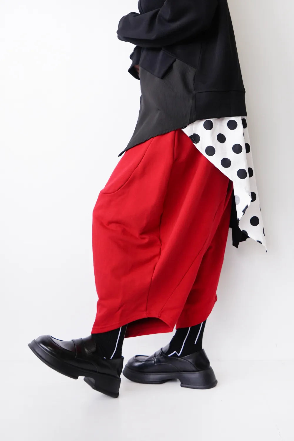 立体切替裏毛サルエルスウェットパンツ – LILA & CITTA ONLINE SHOP