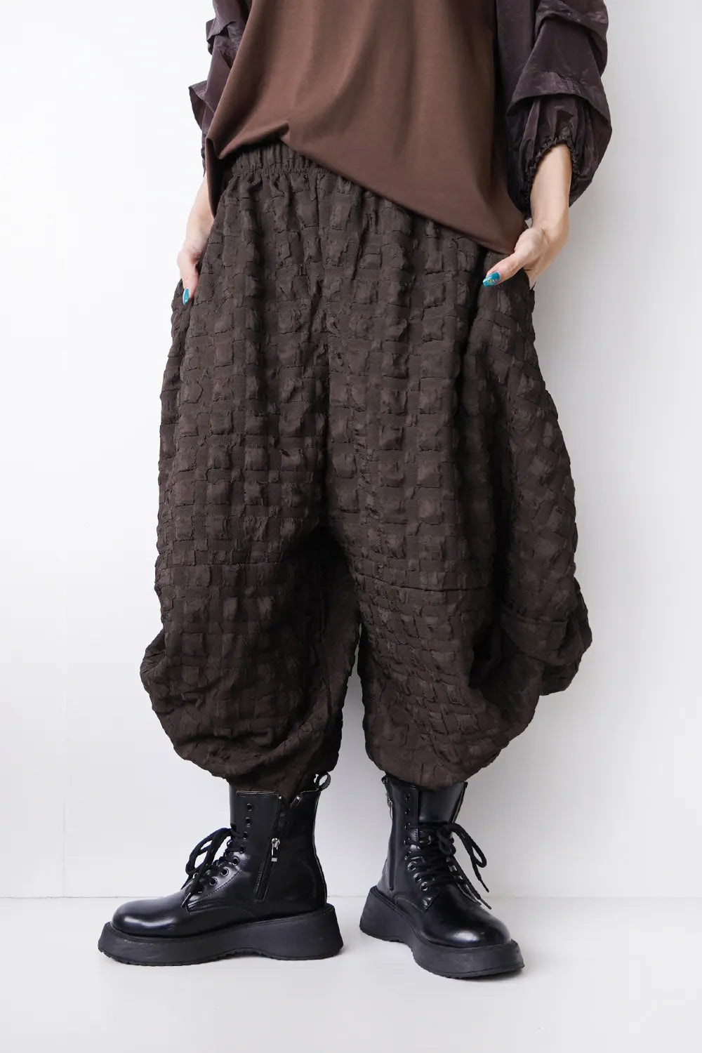 INDÉPICT サルエルパンツ L 一点物 グランジ加工 ダメージ INDÉPICT INDÉPICT サルエルパンツ L 一点物 グランジ加工 ダメージ INDÉPICT