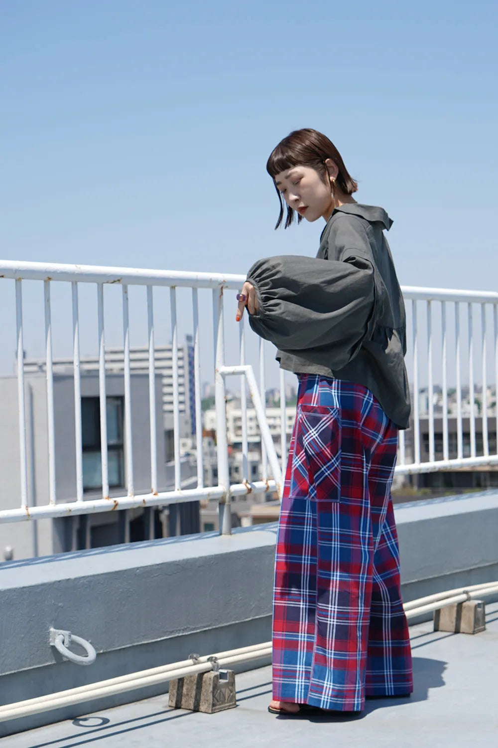 LILA n'citta】チェック柄ワイドパンツ – LILA & CITTA ONLINE SHOP