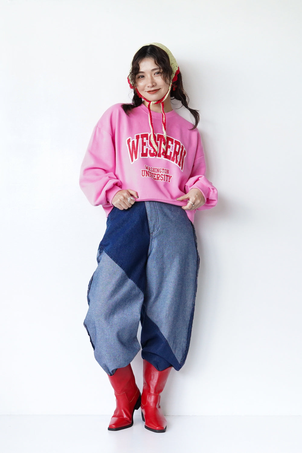 【セルケトヘティト様】LILA&CITTA　ビビットペイント柄イージーパンツ m35740251074_1.jpg?1749552004