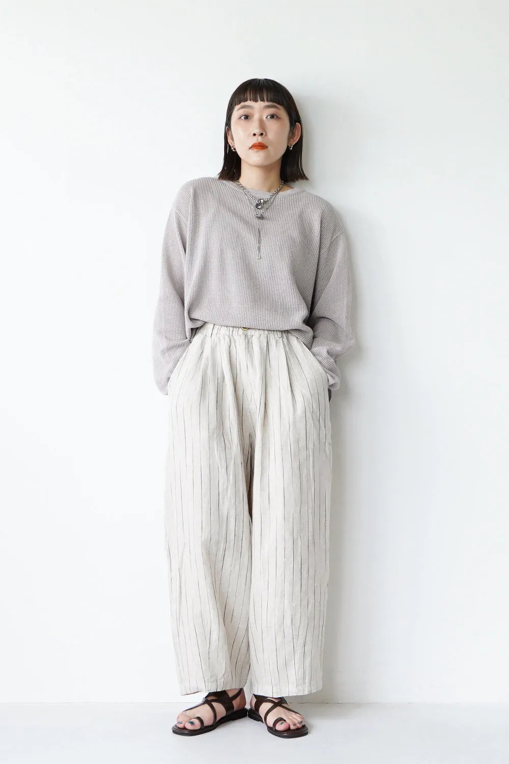 メッシュシアールーズカットソー