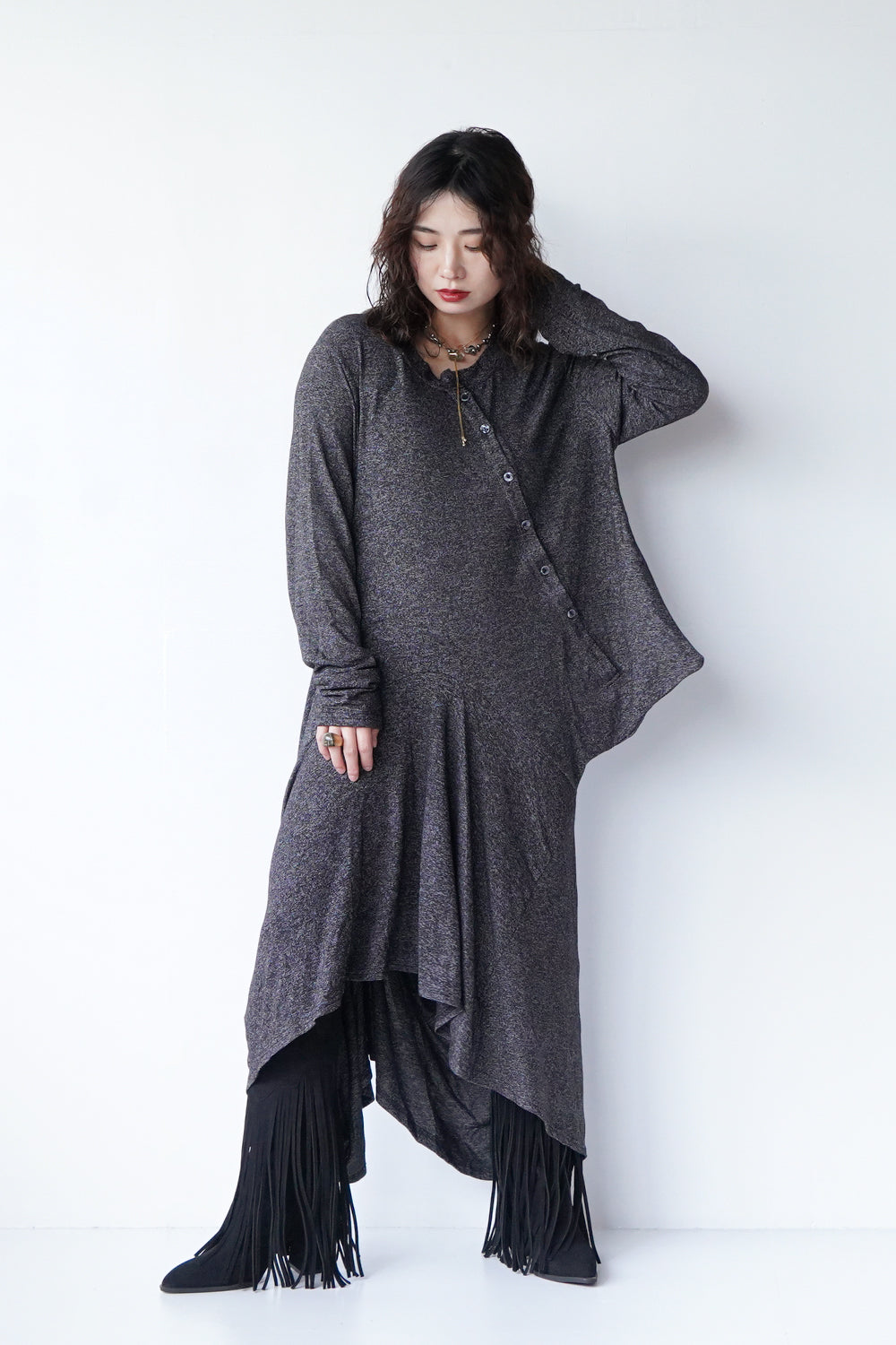 アシメ変形チュニックニットワンピース – LILA & CITTA ONLINE SHOP