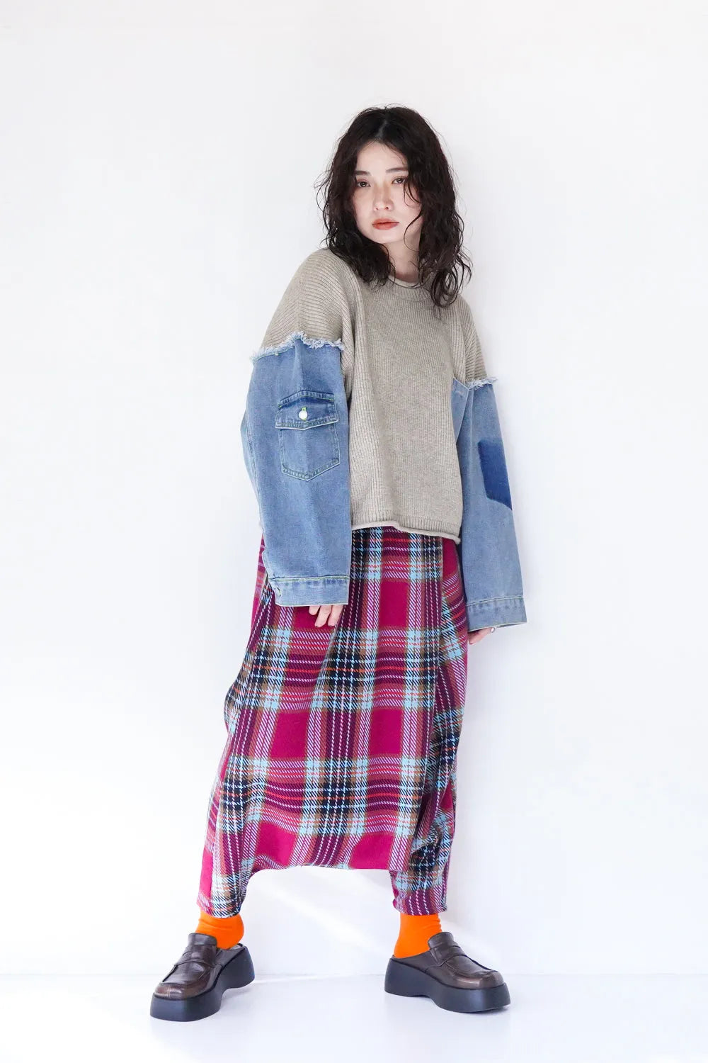 【LILA n' citta】ビッグタックサルエルパンツ