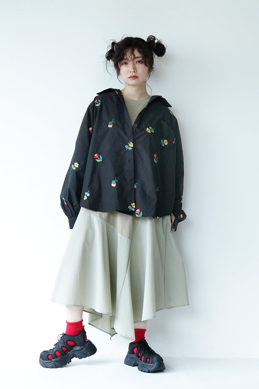 花刺繍コットンシャツ – LILA & CITTA ONLINE SHOP