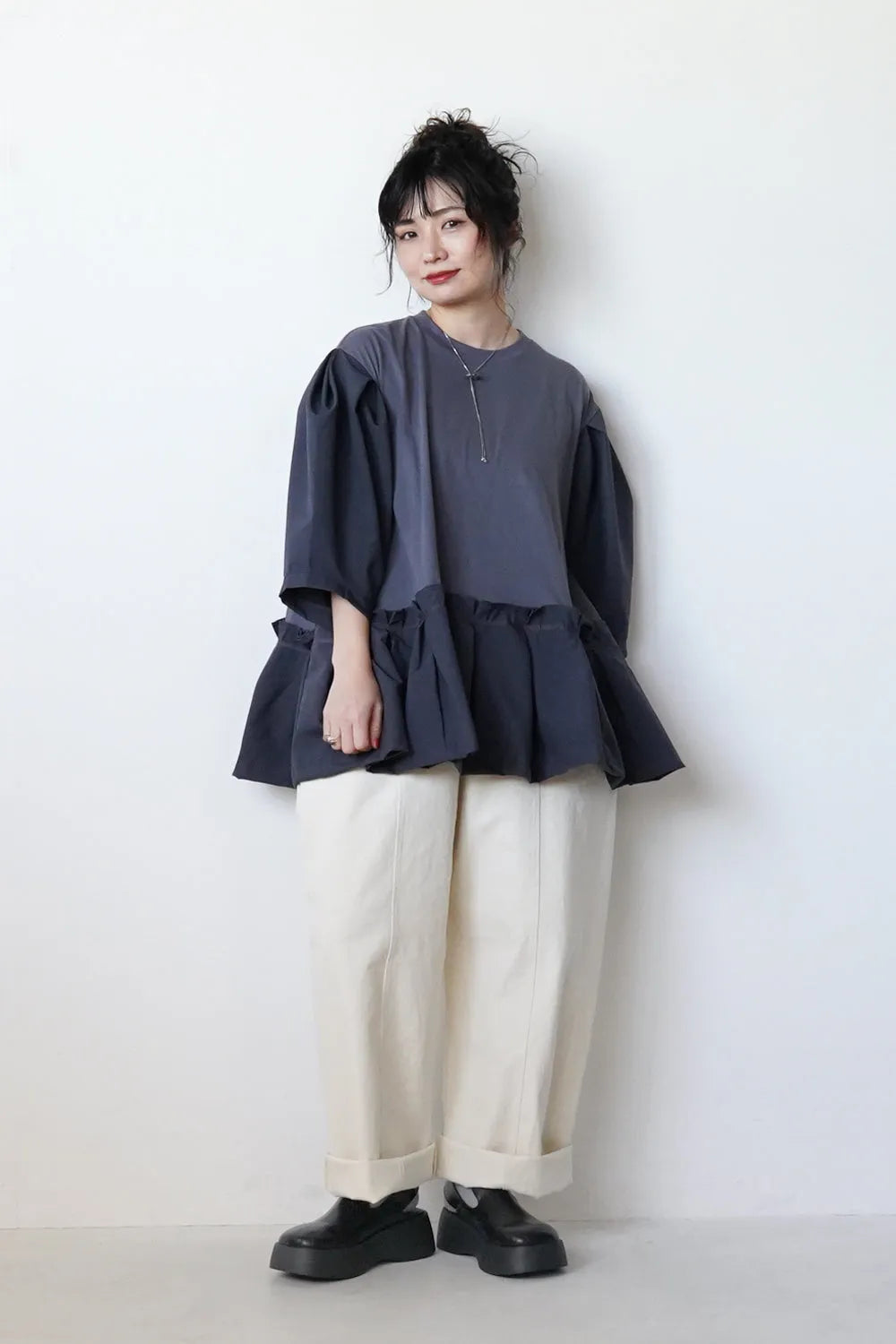 【nunuforme 】チェンジフリルTee