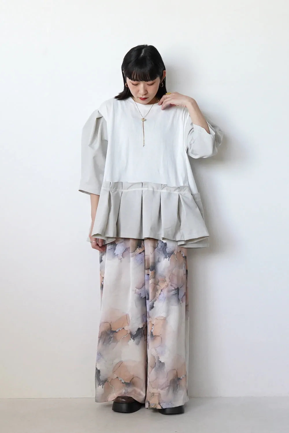 【nunuforme 】チェンジフリルTee