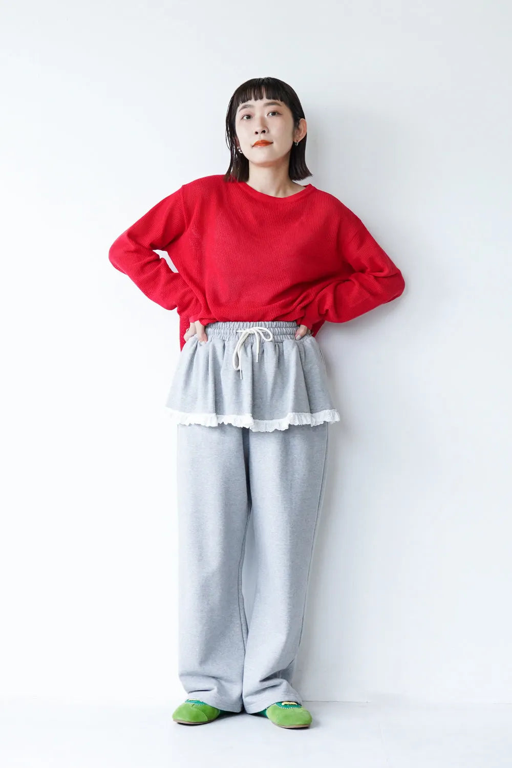 メッシュシアールーズカットソー