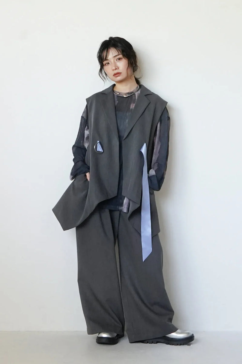 【LILA n' citta】配色ベルトベスト