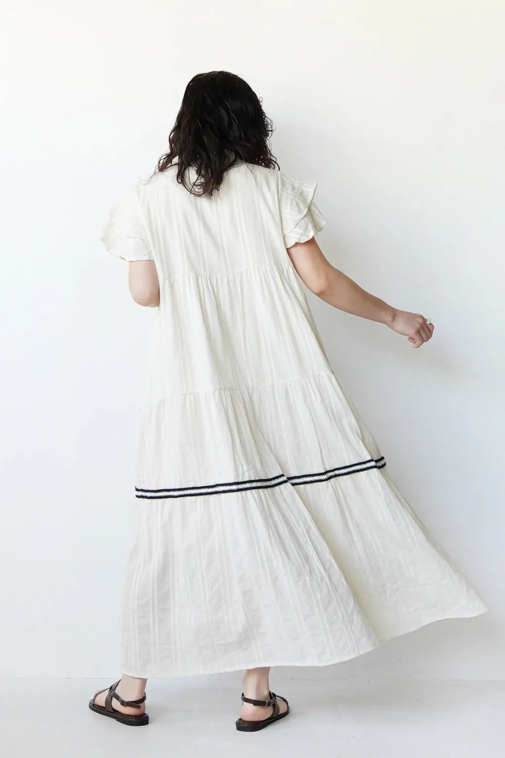 タッセルティアードワンピース