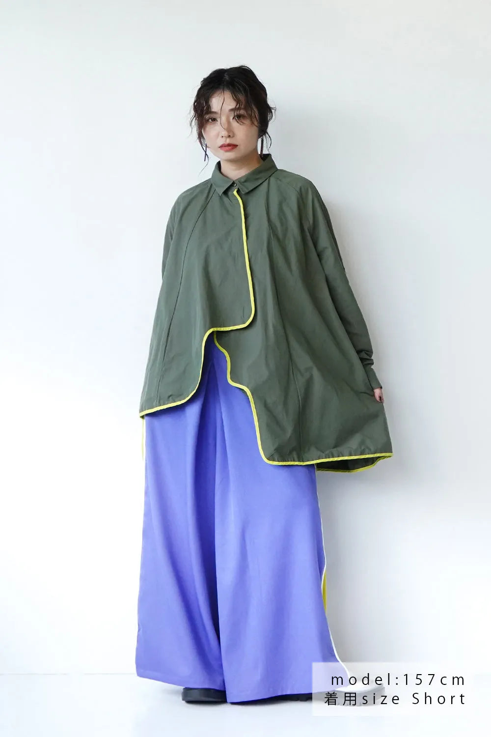 【LILA n’ citta】サイド配色トラックパンツ