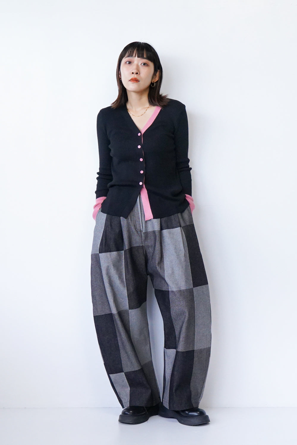 Dolce & Gabbanaパッチワークデザイン デニムパンツ Dolce & Gabbana ハイウエストパッチワークデニムジーンズ