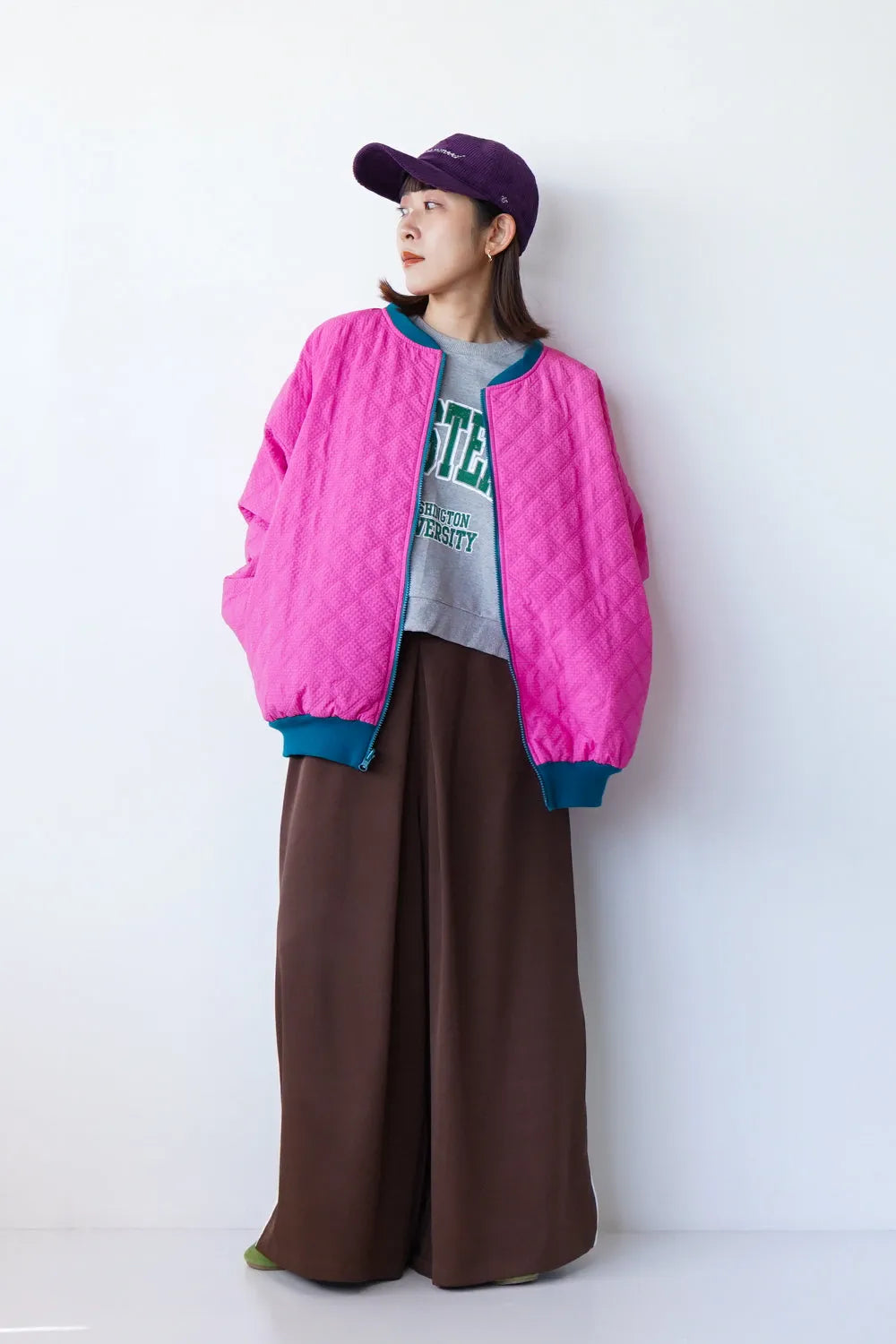 ロゴ入りコーデュロイボールキャップ