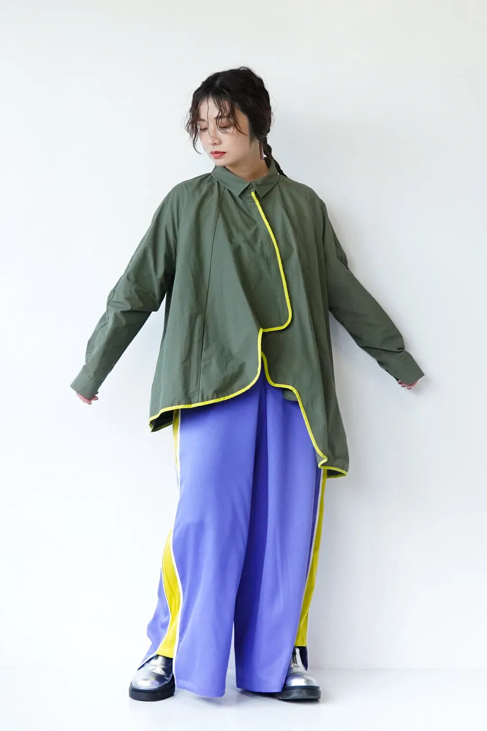 【LILA n’ citta】パイピングシャツジャケット