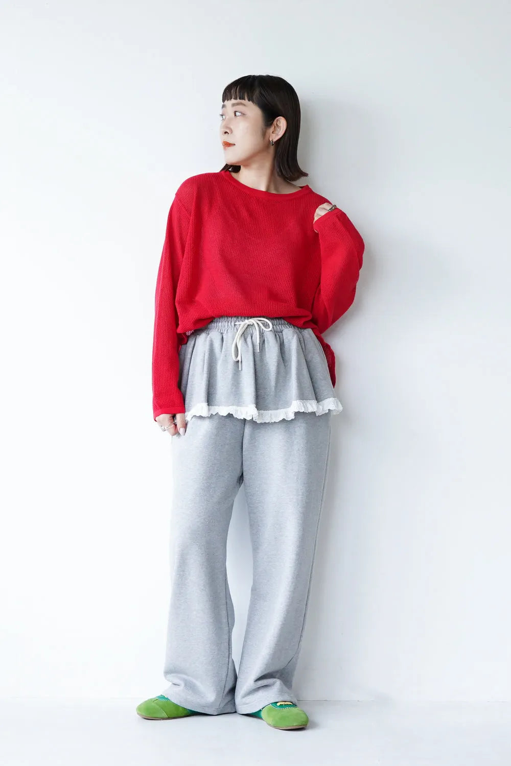 メッシュシアールーズカットソー