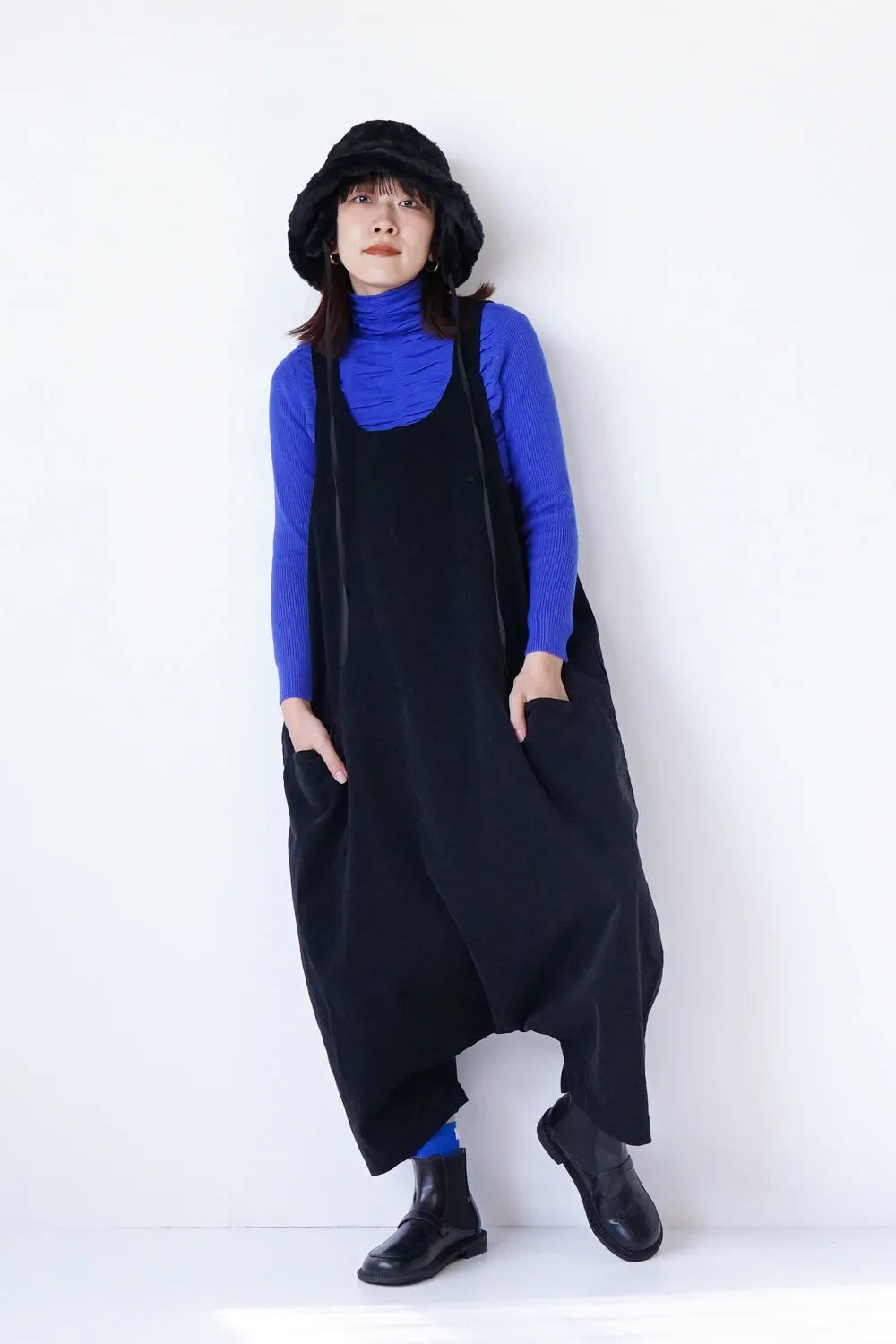 コーデュロイサルエルサロペット