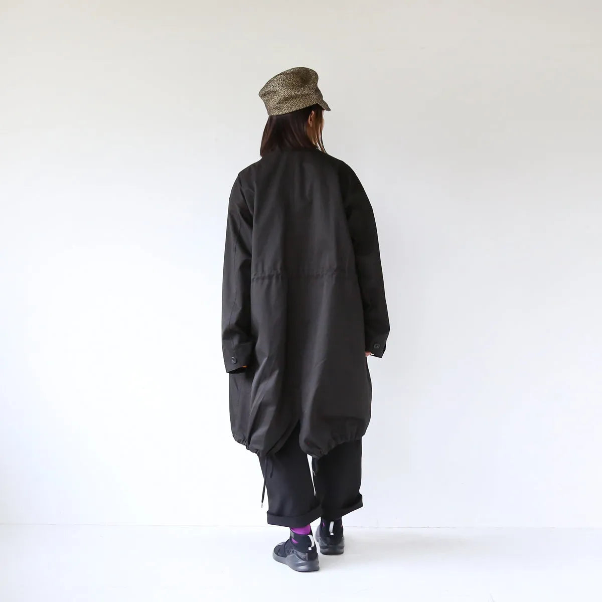 【LILA n’ citta】バイカラーフィッシュテールコート