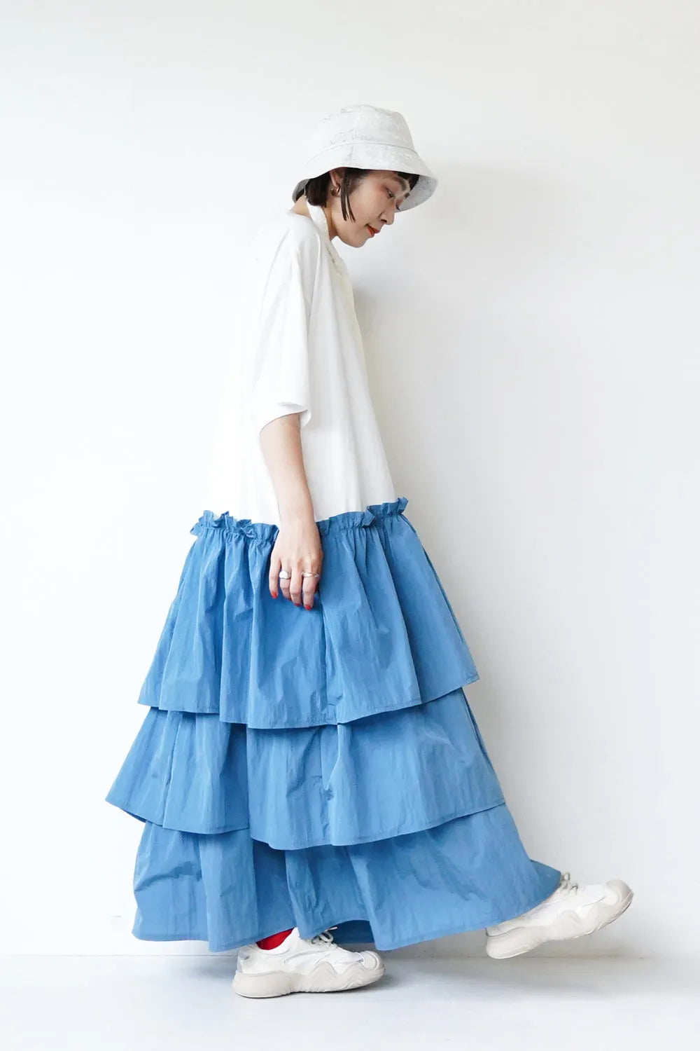 【nunuforme】ティアードワンピース