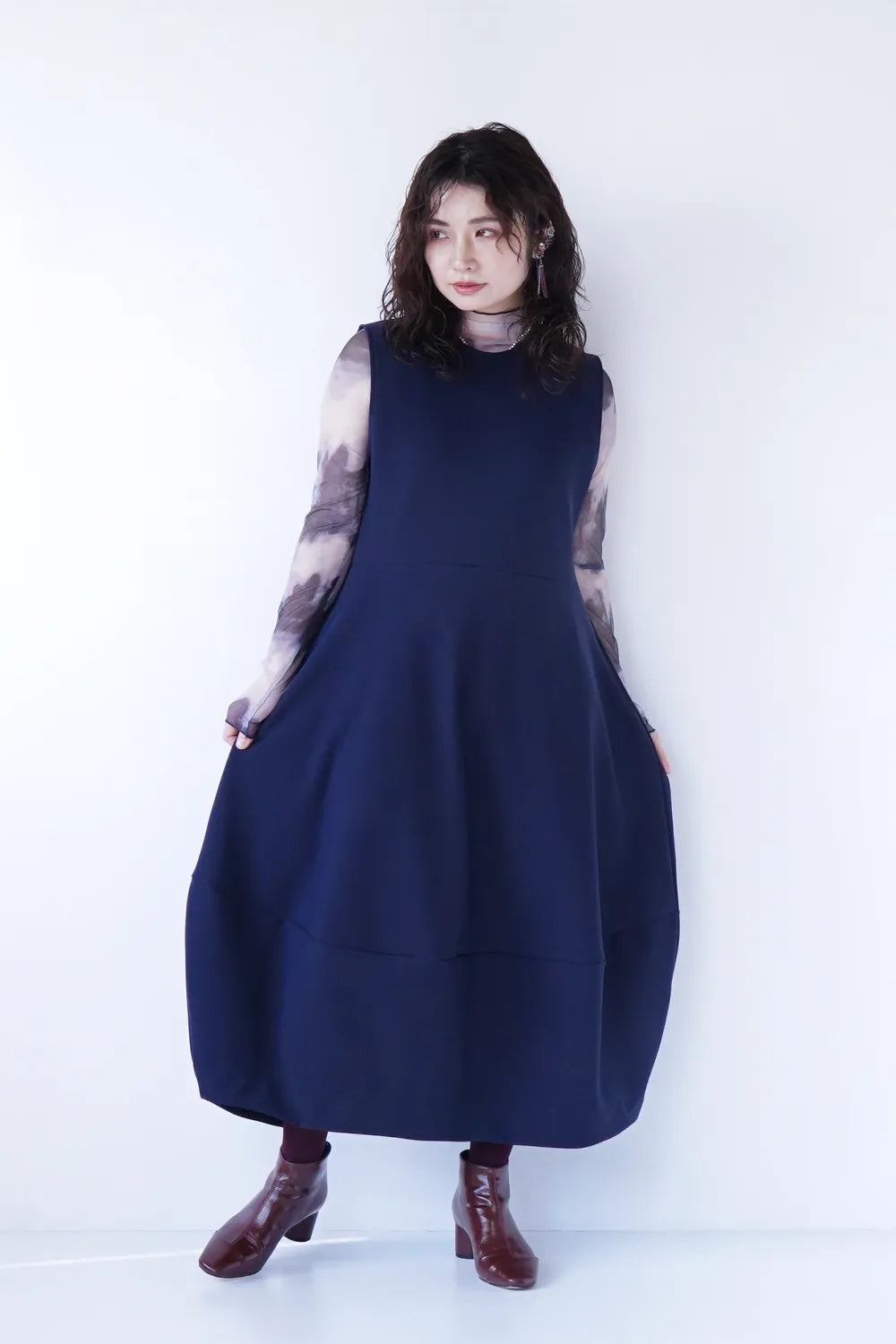 W切替N/Sバルーンワンピース – LILA & CITTA ONLINE SHOP