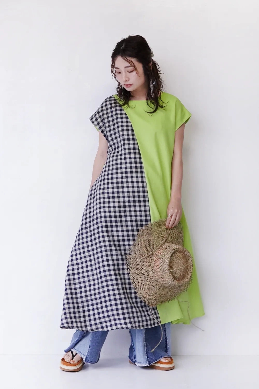 LILA n' citta】チェック切替リネンワンピース – LILA & CITTA ONLINE SHOP