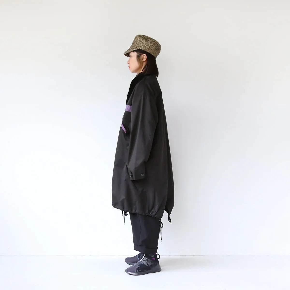 【LILA n’ citta】バイカラーフィッシュテールコート