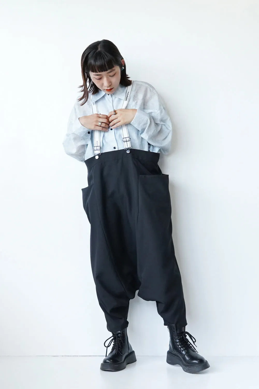 【nunuforme】サルエルサロペット