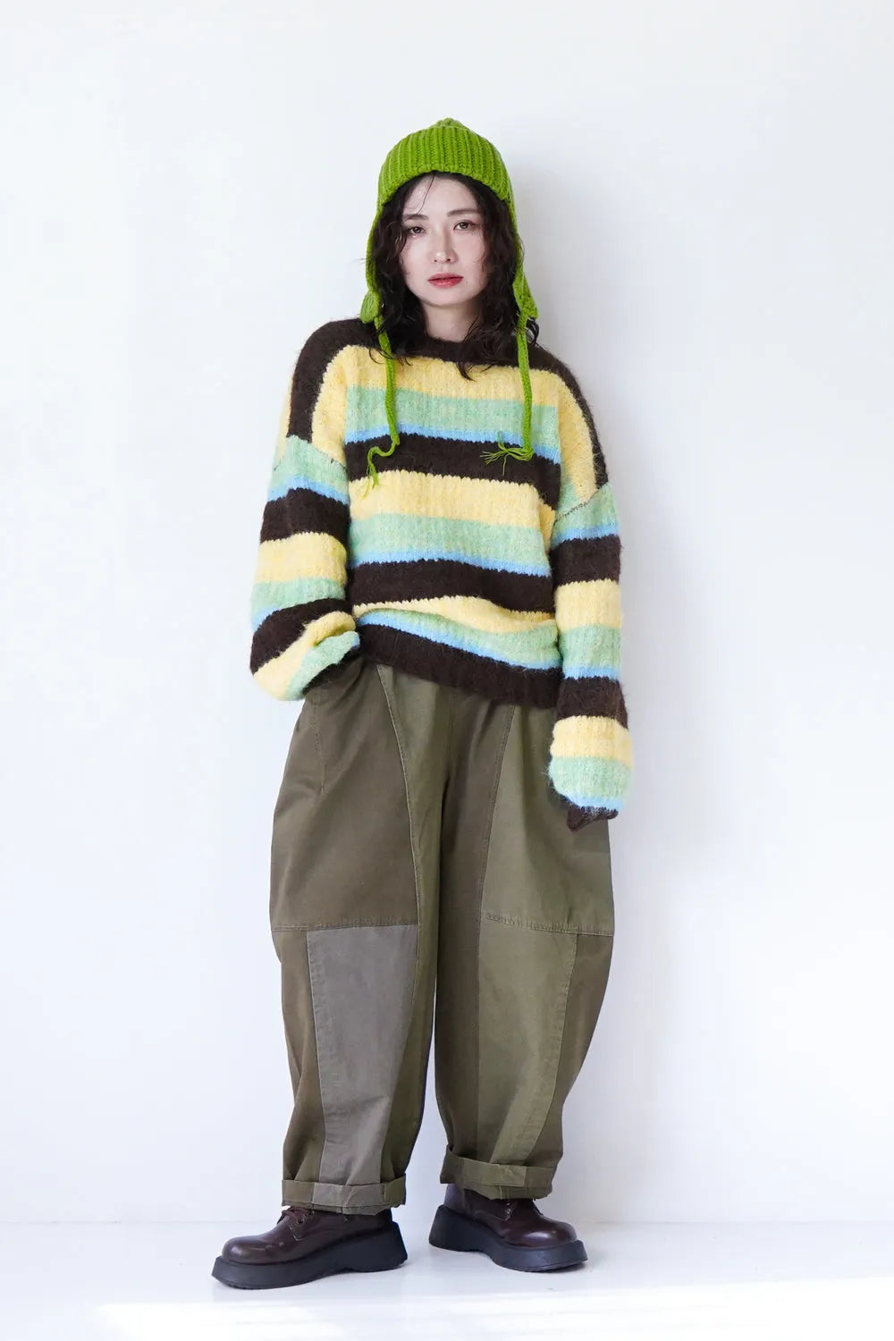 耳当て付きニット帽