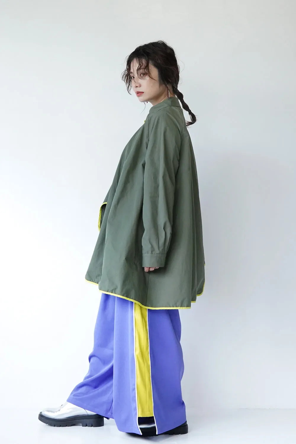 【LILA n’ citta】パイピングシャツジャケット