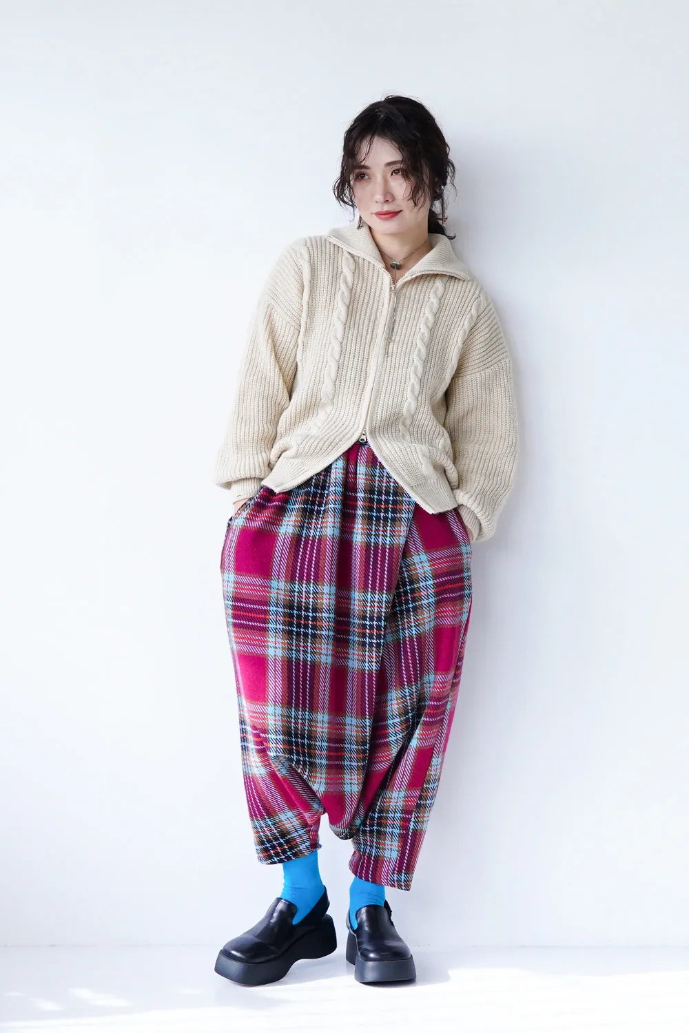 【LILA n' citta】ビッグタックサルエルパンツ