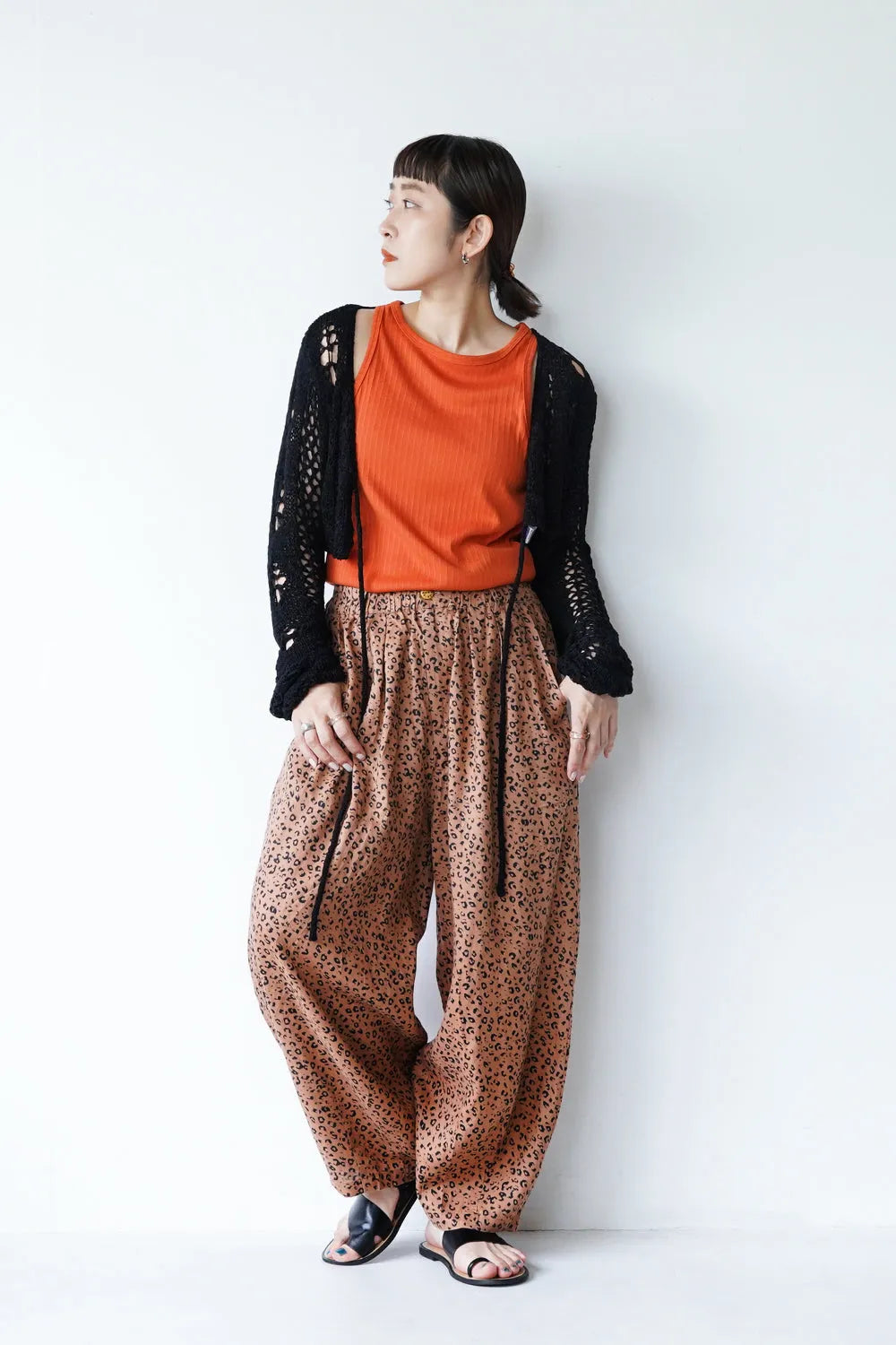 2タックワイドリネンパンツ