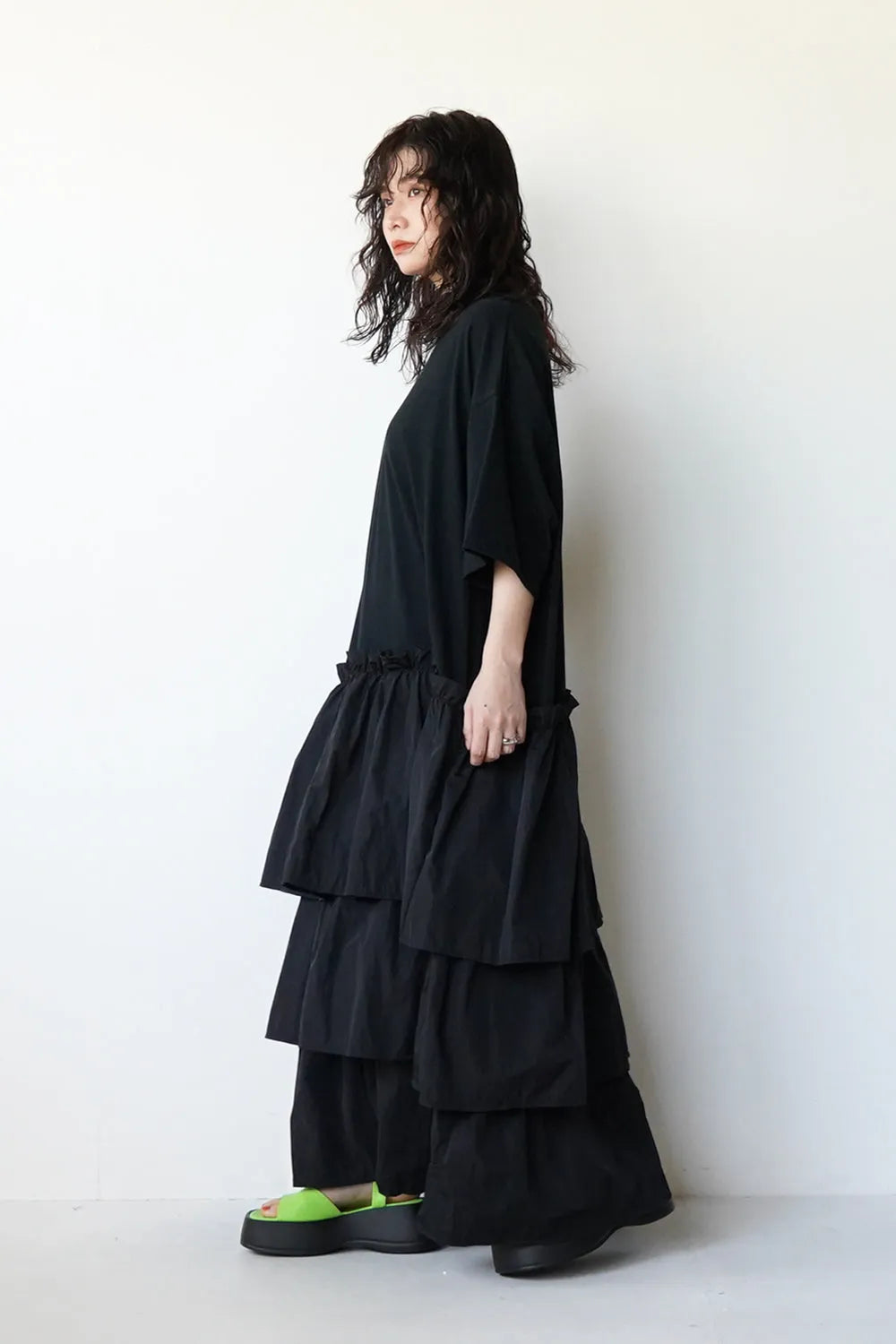 【nunuforme】ティアードワンピース