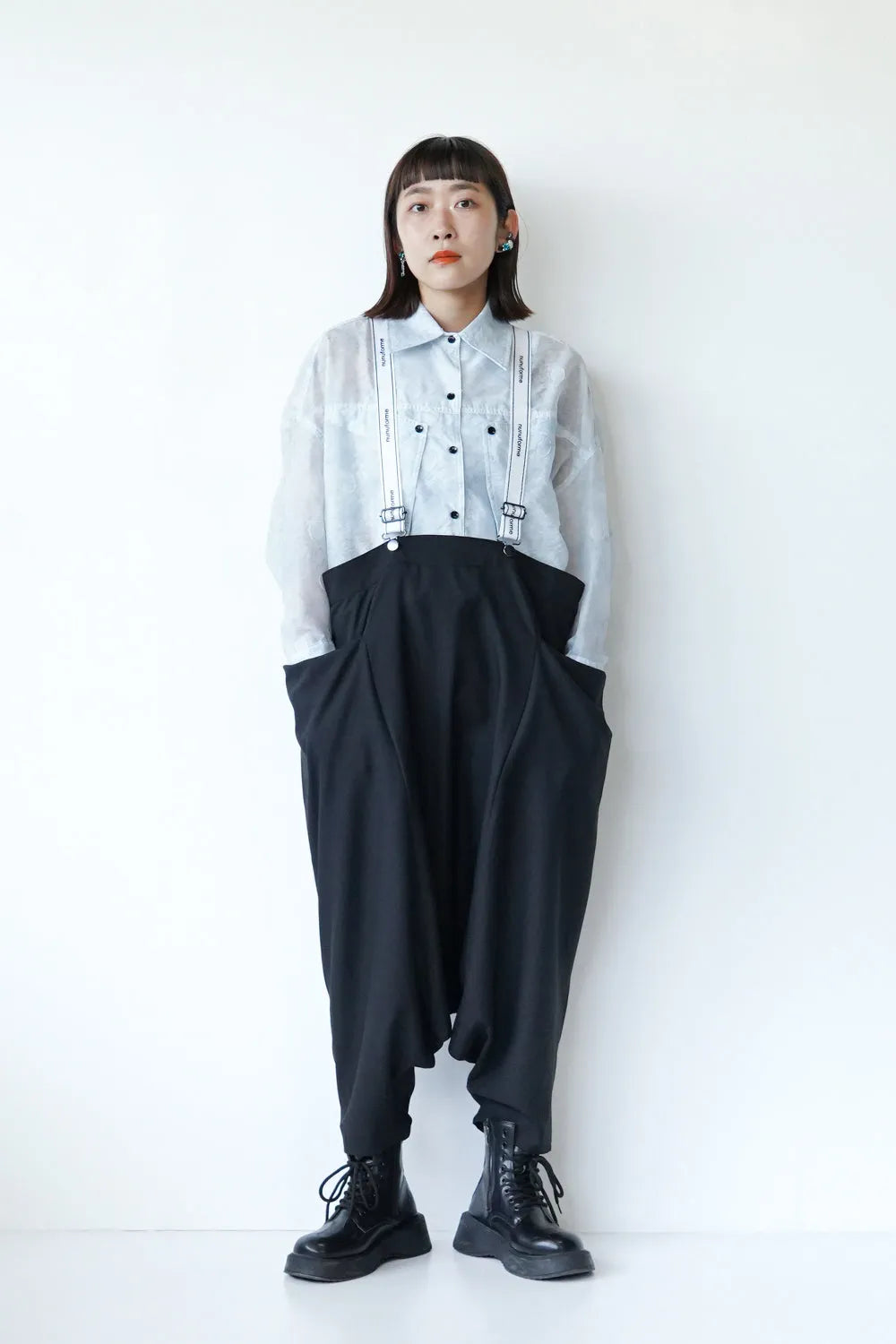 【nunuforme】サルエルサロペット