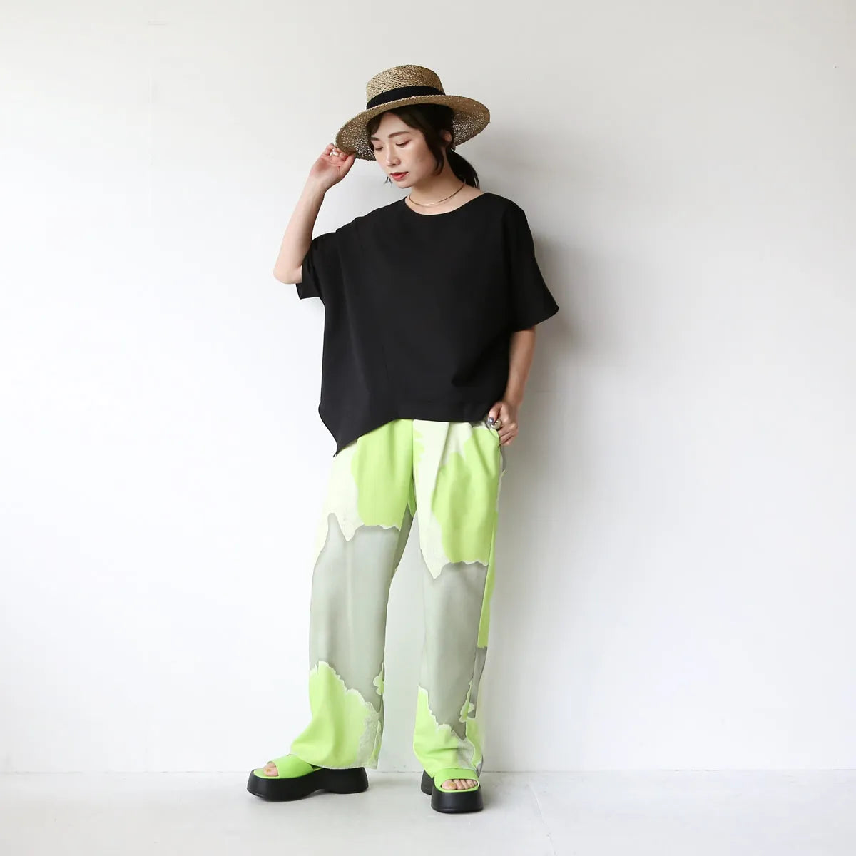 テープりぼんストローハット