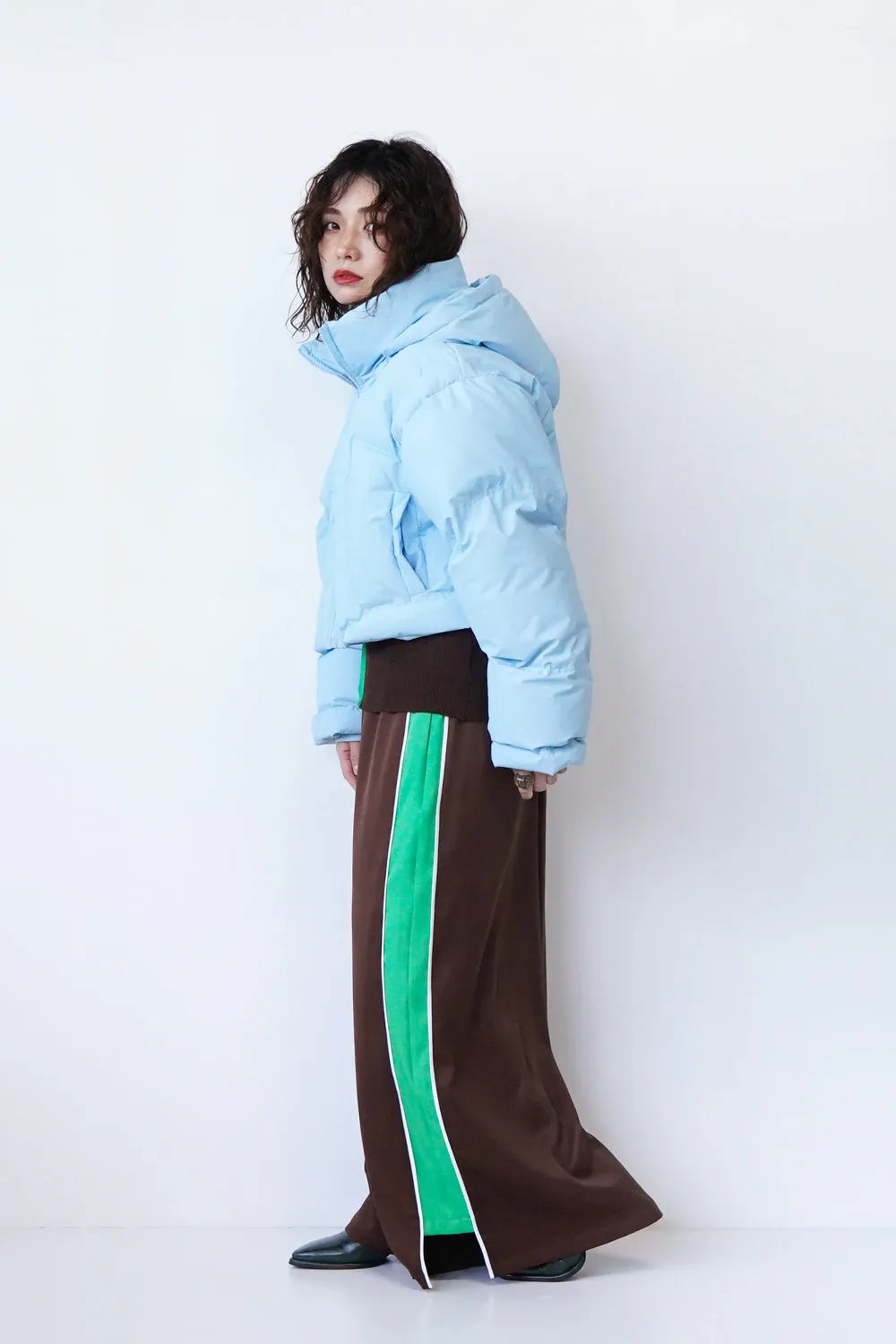 直売値下 SNIDEL×PUMA 中綿ショートブルゾン ライトブルー 【公式通販】