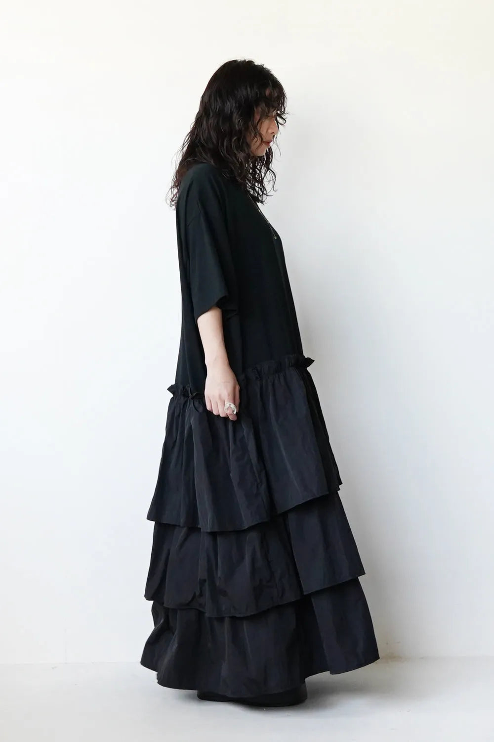 【nunuforme】ティアードワンピース