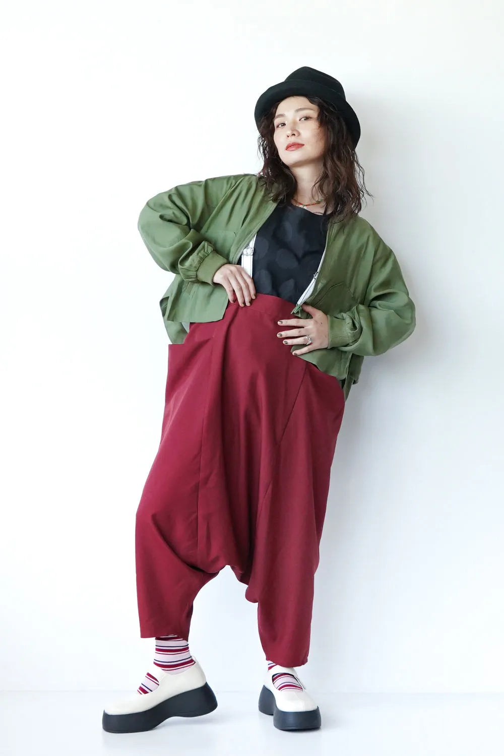 段違いビッグポケットシアーブルゾン