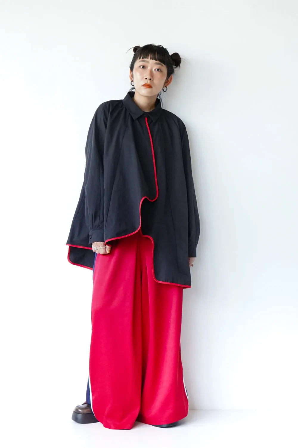 【LILA n’ citta】パイピングシャツジャケット