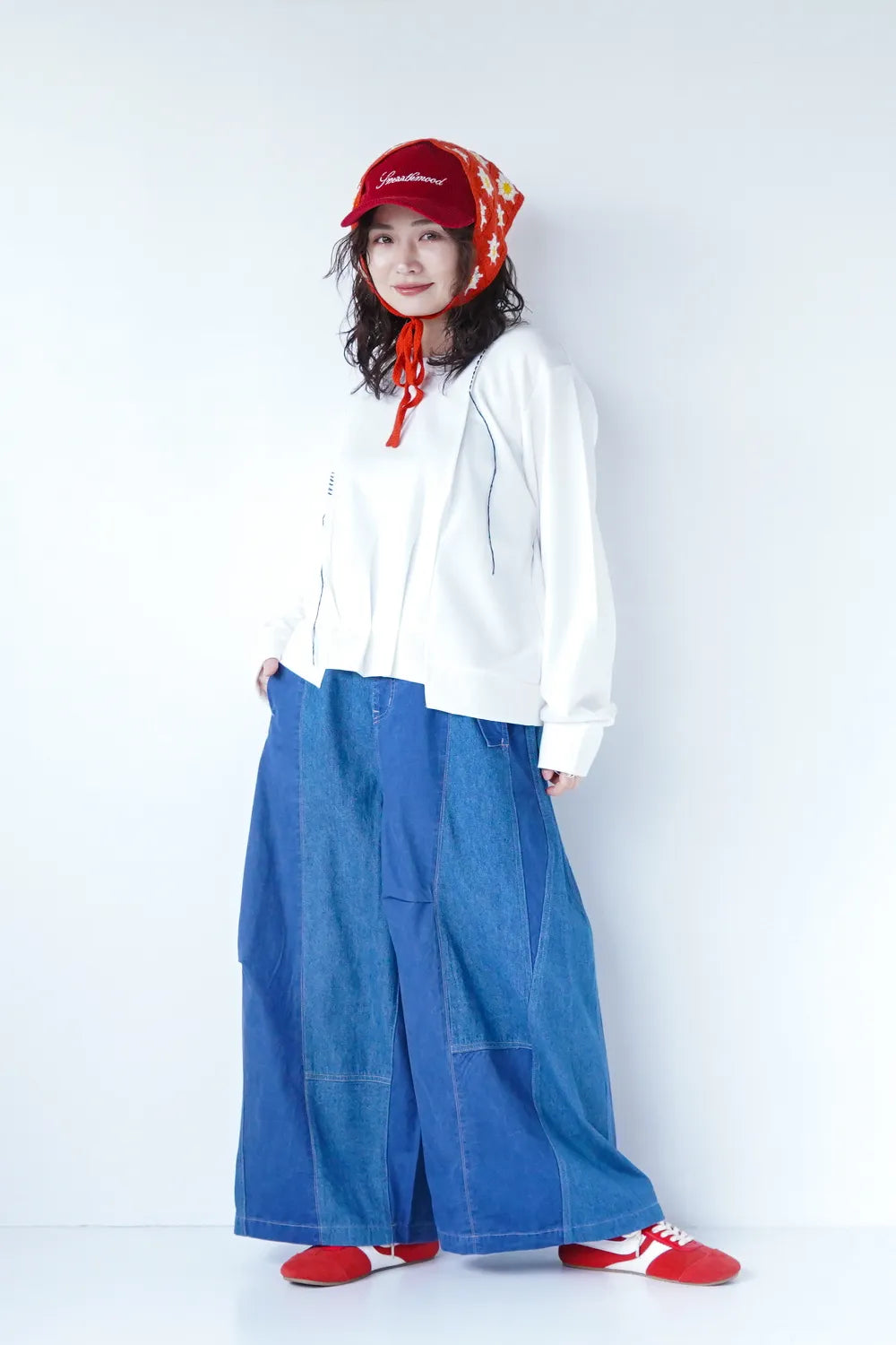 BIGボリュームリメイクデニムパンツ