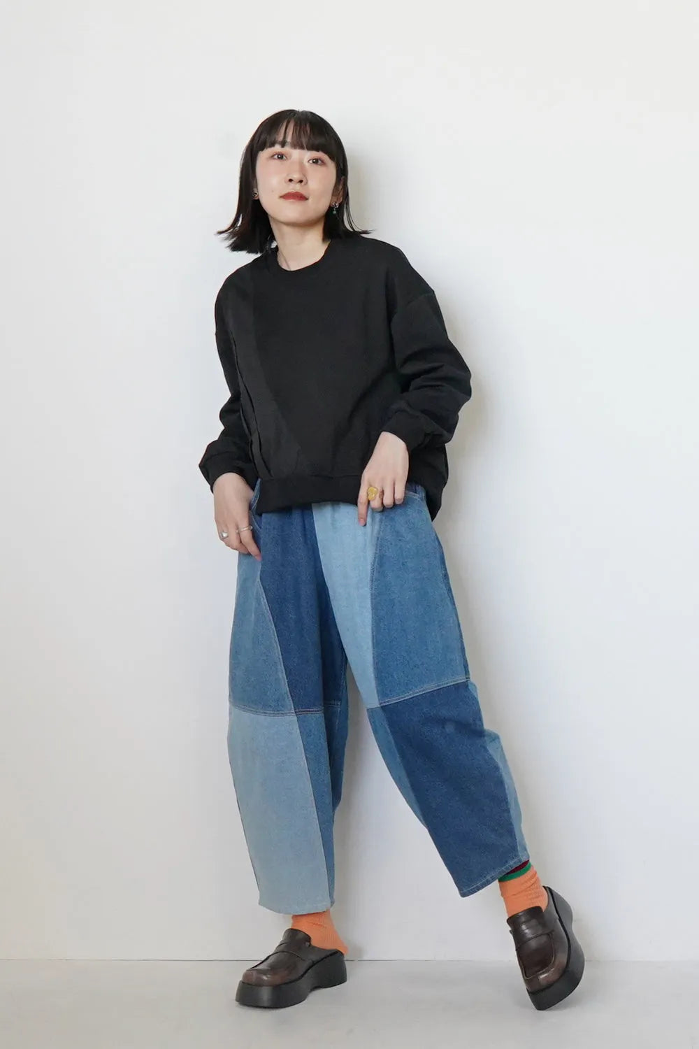 3配色ラインソックス