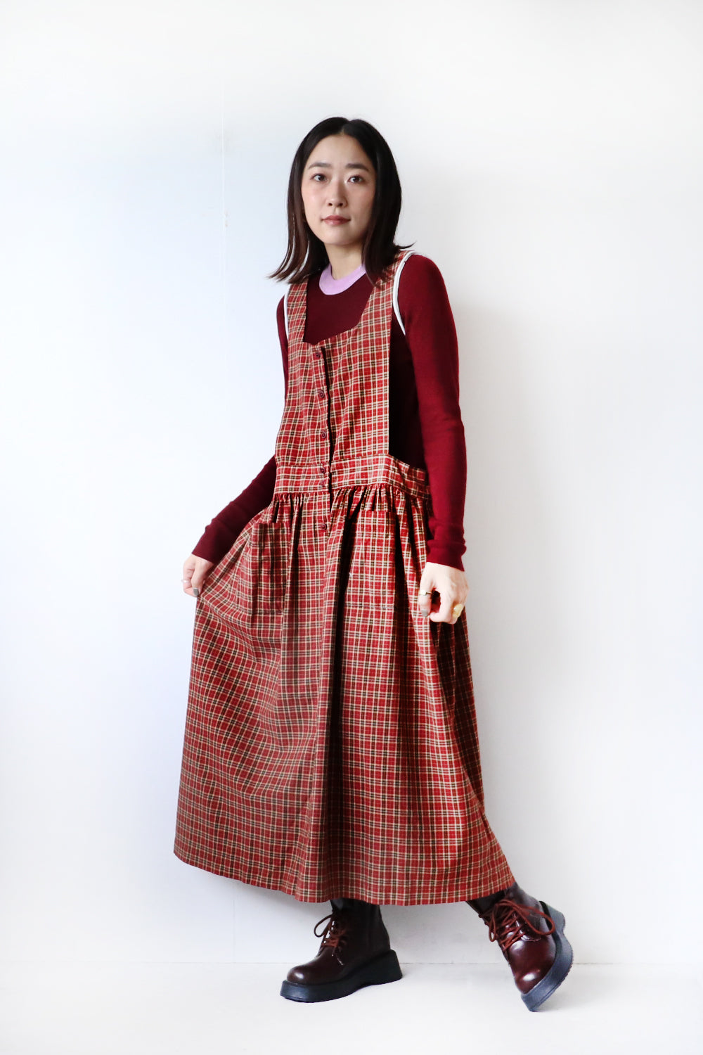 前後2wayチェック柄ジャンパースカート – LILA & CITTA ONLINE SHOP