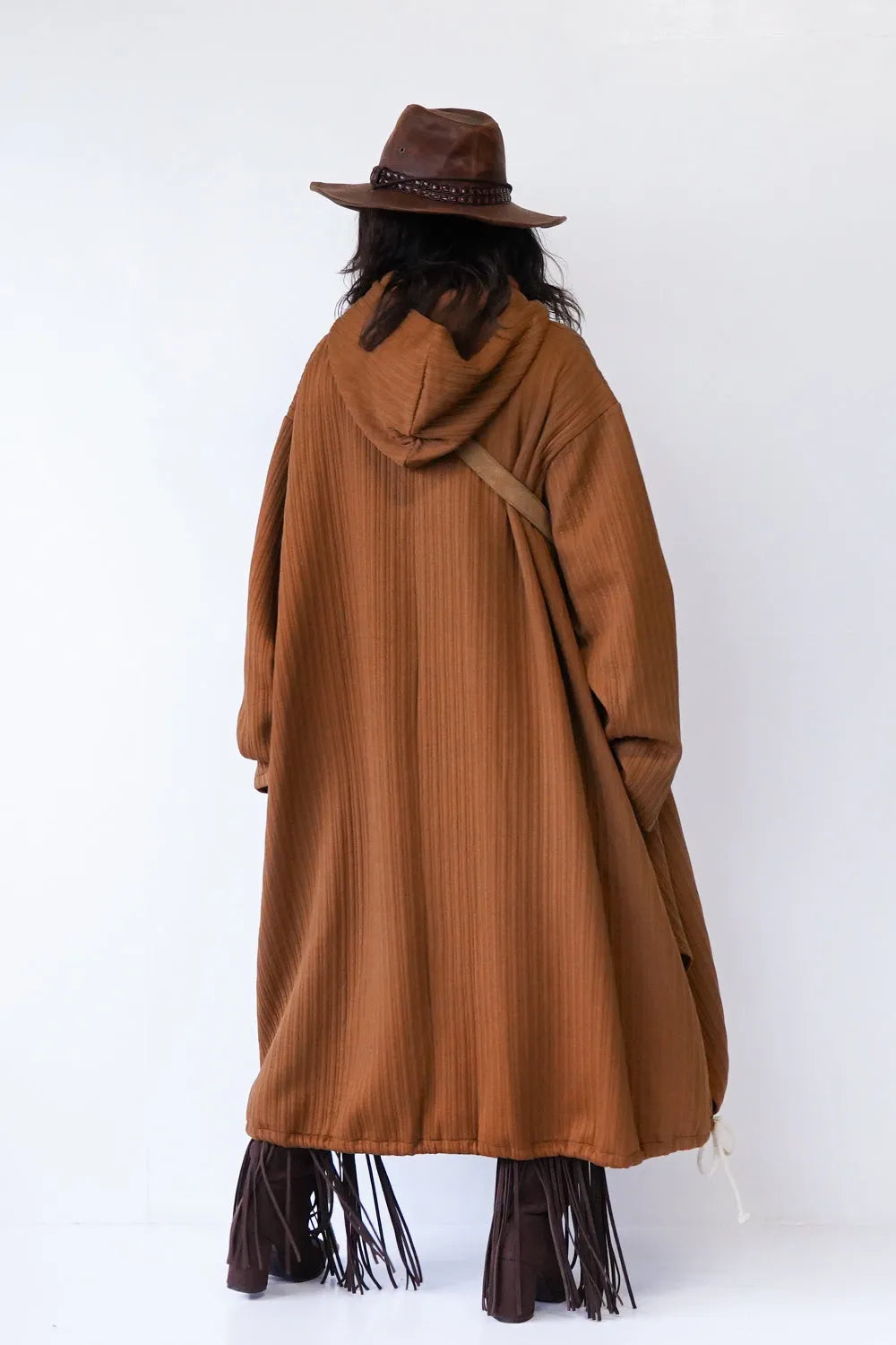 ハイネックフードビッグパーカワンピース